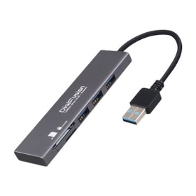 伽利略【3Port/USB3.2Gen1】HS088-A USB-A / 3Port HUB / Micro SD/SD 讀卡機