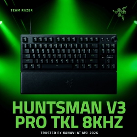 ｛Razer Huntsman V3 Pro TKL 8K｝機械式鍵盤/有線/二代光軸/磁