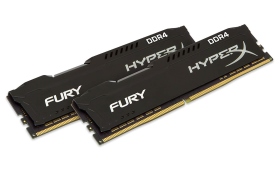 金士頓 Kingston DDR4 3200 8GB*2 HyperX FURY(黑)桌上型超頻記憶