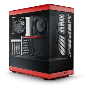 HYTE Y40 超跑紅 顯卡長42.2/CPU高18.3/PCIe 4.0/全景玻璃透側/ATX