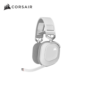 海盜船 Hs80 Rgb Wireless 無線耳機(白)/無線/Dolby Atmos/全向麥克風/50mm單體