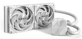 Montech HyperFlow Silent 240(白) 水冷/鏡面環狀冷頭/厚:5.5/6