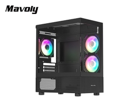 松聖INFINITE 4070海景房 黑 前2後1特規ARGB風扇/MATX