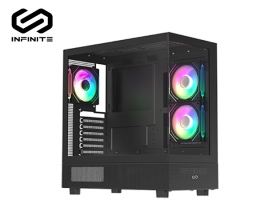 松聖 SCENE S430海景房 黑 後1-ARGB風扇含控制板/ATX