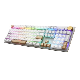 iRocks K74R PRO 熱插拔三模無線機械鍵盤 鉑金灰／Gateron 靜音