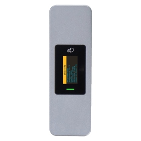 ITGZ智能可視化屏顯M.2硬碟外接盒 10Gbps /USB3.2(太空灰)