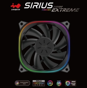 迎廣 Sirius Extreme ARGB 12cm 風扇/三顆裝/1500RPM/可串接/附控制器/防震腳墊