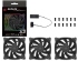 迎廣 Sirius Extreme ARGB 12cm 風扇/三顆裝/1500RPM/可串接/附控制器/防震腳墊