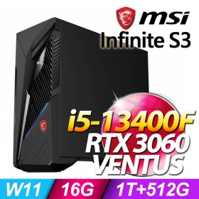 微星 MAG Infinite S3 13TC【644TW】i5-13400F/16G/1T+512G SSD/RTX 3060/WIN11