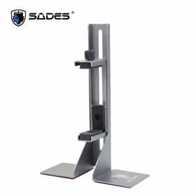 Sades 賽德斯 可變形顯示卡支撐架 橫式/直立顯卡適用 (消光金屬灰)