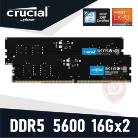 美光 32GB(雙通16GB*2) DDR5-5600【具XMP、EXPO參數】
