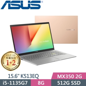 華碩 K513EQ-0952D1135G7(魔幻金)(i5-1135G7/8G/512G/MX350-2G)