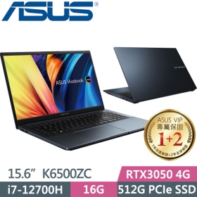 華碩 K6500ZC-0212B12700H(午夜藍)(i7-12700H/16G/1T/RTX3050-4G/OLED)