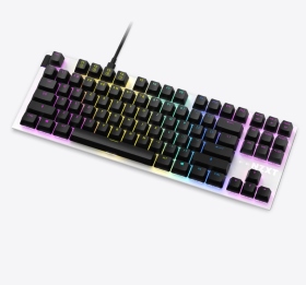 NZXT 恩傑 Function TKL 80% 模組化靜音機械鍵盤 白/有線/中文/Rgb/MX軸(預設紅軸)