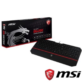 微星 DS4100 電競背光鍵盤/有線/24鍵無衝突/人體工學設計