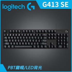 羅技 G413 Se 機械式鍵盤/有線/茶軸/白光/鋁合金上蓋/Pbt/中文