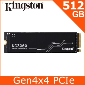 金士頓 KC3000 512G/Gen4 PCIe*4/讀:7000/寫:3900/TLC/電競