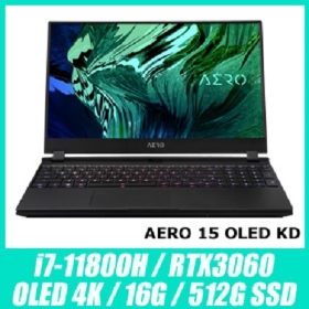 技嘉 AERO 15 OLED KD-72TW623GP(黑)(i7-11800H/16G/512G/RTX306