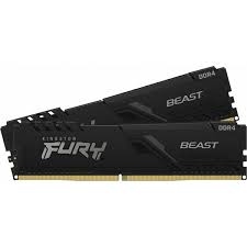 金士頓 32GB(雙通16GB*2) DDR4-3200/CL16 FURY Beast(獸獵者)(KF432C16BBK2/32)(1024*8)