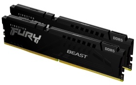 金士頓 32GB(雙通16GB*2) DDR5-6000/CL36 FURY Beast(KF556C36BBE2K2-32)黑