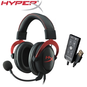 HyperX Cloud 2 電競耳麥(黑紅色)/有線/虛擬7.1環繞音效/53mm 驅動單體/鋁合金結構