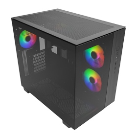 Montech KING 65 PRO 黑 顯卡長42/CPU高17.5/分艙設計/全景玻璃透側/ATX