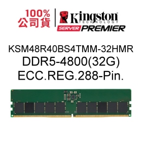 金士頓32GB DDR5 4800MT/s ECC Reg CL40 DIMM 1R*4 Hynix M Rambus (KSM48R40BS4TMM/32HMR)