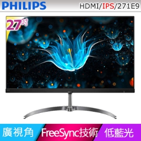 PHILIPS 271E9(1A2H/5ms/IPS/無喇叭/FreeSync) 舒適藍光.不閃屏