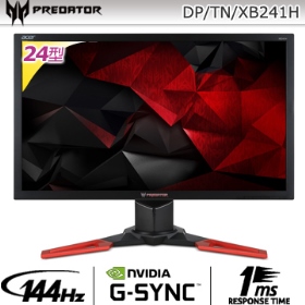 ACER Predator XB241H(1H1P/1ms/TN/144Hz/含喇叭/G-sync) *旋轉.高低