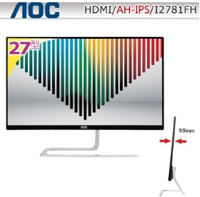 AOC I2781FH(1A2H)(2000萬:1/5ms)(AH-IPS)(無喇叭)不閃屏.黑色美