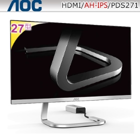 AOC PDS271(1H/5千萬/5ms/AH-IPS/無喇叭) 90%sNTSC廣色域.美行機