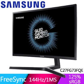 三星 C27FG73FQE(2H1P/3000/1ms/VA曲面/144Hz/無喇叭)