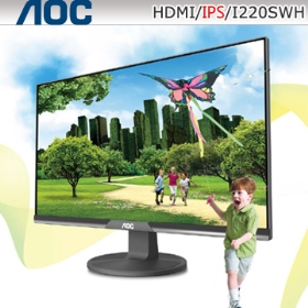 AOC I220SWH(1A1H/1000/5ms/IPS/無喇叭)極窄邊框