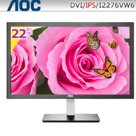 AOC i2276VW6(1A1D/6ms/IPS/支援壁掛/無喇叭)低藍光不閃屏