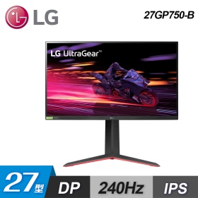 LG 27GP750-B(2H1P/1ms/IPS/240Hz/無喇叭/FreeSync Premium)G-sy