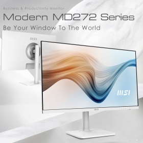 MSI MD272PW(Modern/1H1P1C/5ms/IPS/含喇叭) 美型.可調整高低.旋轉.白色