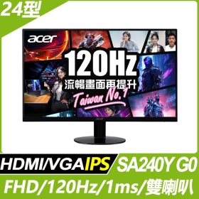 ACER SA240Y G0〈1A1H/IPS/120Hz/含喇叭〉