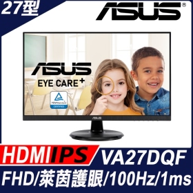 華碩 VA27DQF(1H1P/1ms/IPS/100Hz/含喇叭/Adaptive-Sync)抗閃機種