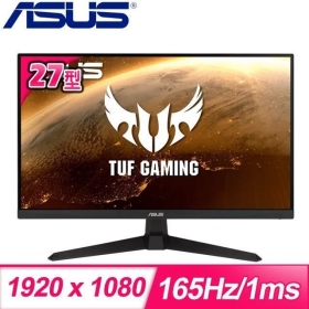 華碩 VG277Q1A(TUF/2H1P/1ms/VA/165Hz/含喇叭/Adaptive-Sync)低藍光.不閃屏