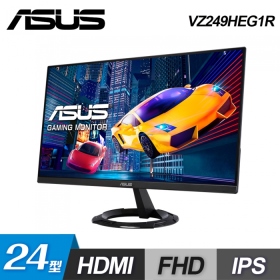 華碩 VZ249HEG1R(1A1H/1ms/IPS/75Hz/無喇叭/FreeSync)超薄.低藍光.不閃屏