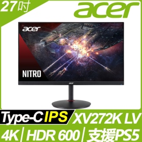 ACER XV272K LV(2H1P1C/0.5ms/IPS/160Hz/含喇叭/FreeSync Premium) HDMI 2.1 機種