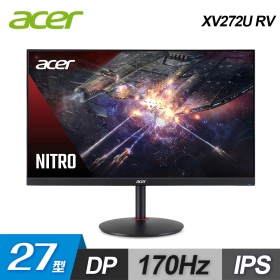 ACER XV272U RV(2H1P/0.5Mms/IPS/144Hz/含喇叭/FreeSync Premium/HDR400)170Hz(OC)