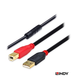 LINDY 林帝  主動式USB 2.0 A公 轉 B公 延長線 10M(42761)
