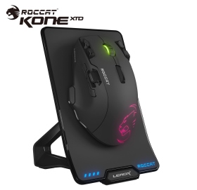 ROCCAT LEADR RGB 無線光學滑鼠(黑)/有線/12000dpi/充電座