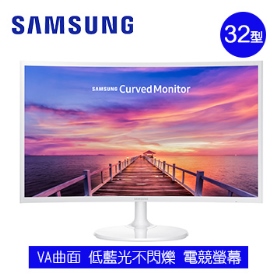 三星 C32F391FWE(白/1H1P/4ms/VA曲面/無喇叭)低藍.不閃
