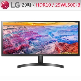 LG 29WL500-B(2H/5ms/AH-IPS/無喇叭/FreeSync/HDR10)三邊薄框.電競多工螢幕