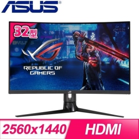 華碩 XG32VC(ROG/2H1P1C/VA曲面/170Hz/無喇叭/FreeSync/HDR400)Aura-Sync