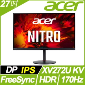 ACER XV272U KV(2H1P/1ms/IPS/144Hz/含喇叭/FreeSync/HDR400) 