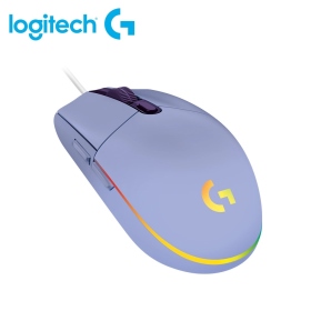 羅技 G102 炫彩遊戲滑鼠（紫）/有線/8000dpi/Rgb七彩光學效果