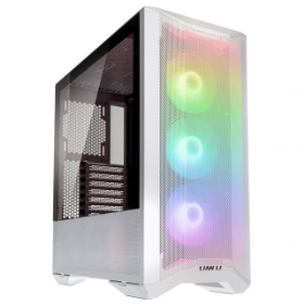 聯力 LANCOOL II MESH RGB 純白版 卡長38.4/U高17.6/含Type-C/雙玻璃透側/E-ATX